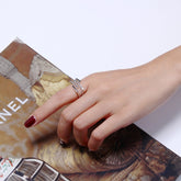 Clear White CZ Stone Luxury Fashion Ring
